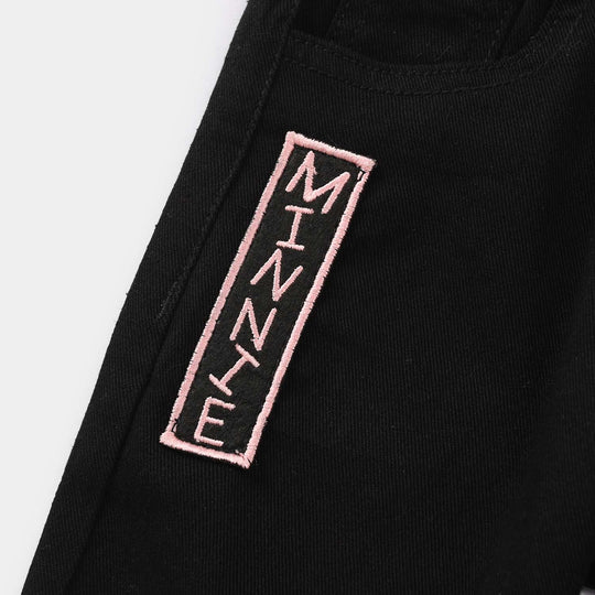 Girls Denim Stretch Pants (Mini Mouse) - Black