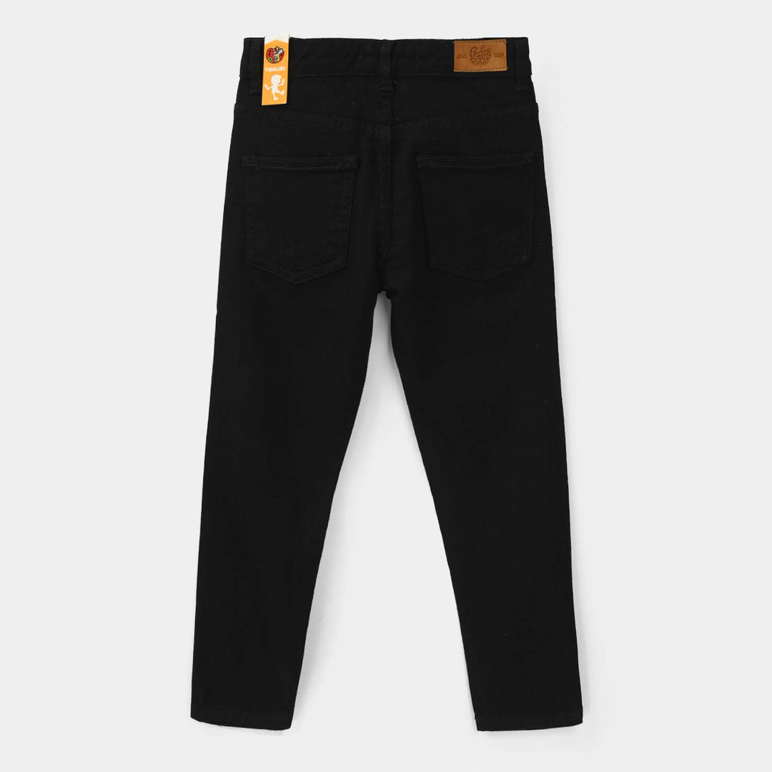 Girls Denim Stretch Pants (Mini Mouse) - Black