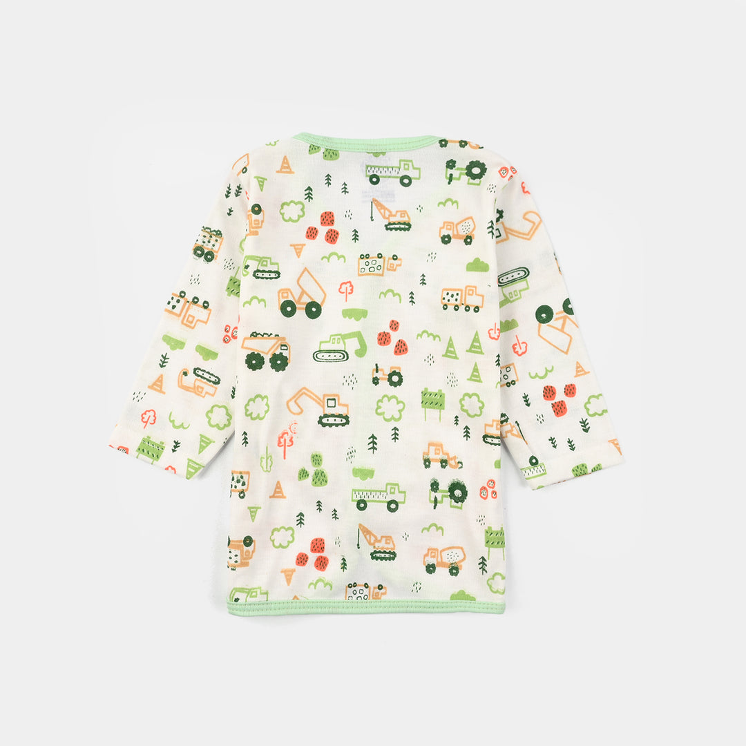 Baby Shirt 1Pc 3-6M Mix Tractor Green