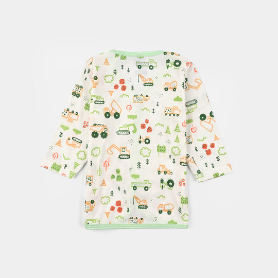 Baby Shirt 1Pc 3-6M Mix Tractor Green