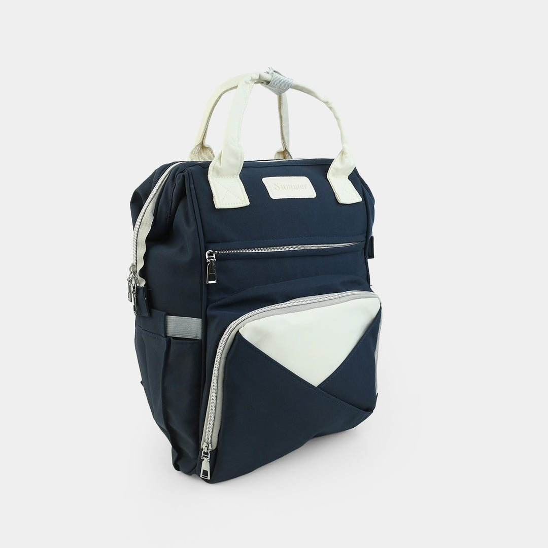 Essential Mother Backpack for Baby Care - Navy