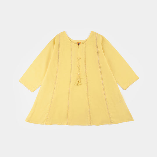 Girls Jacquard 2-Piece Set – Yellow