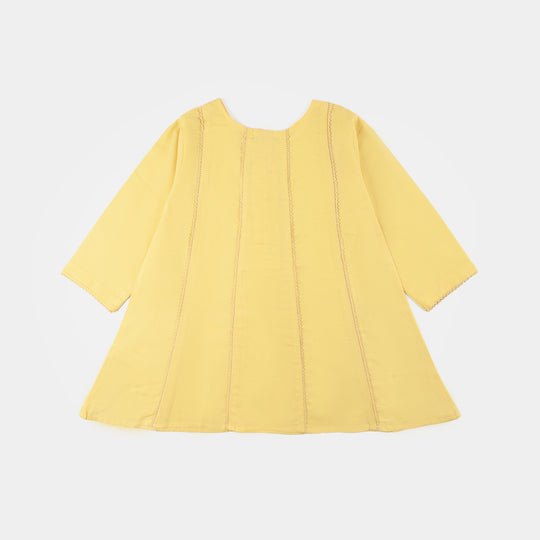 Girls Jacquard 2-Piece Set – Yellow