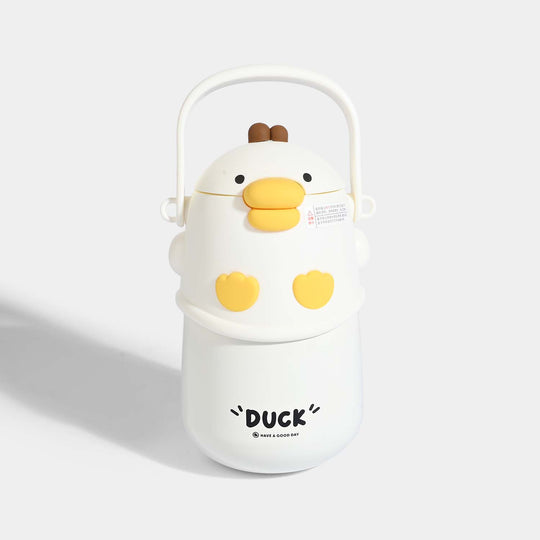DUCK CHARACTER WATER BOTTLE/BEAKER | SH2892 YELLOW