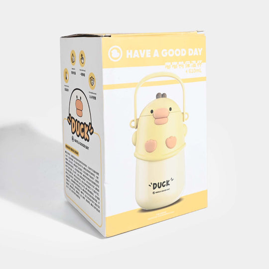 DUCK CHARACTER WATER BOTTLE/BEAKER | SH2892 PINK