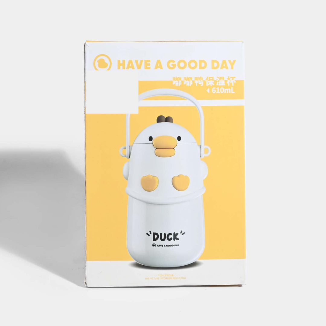 DUCK CHARACTER WATER BOTTLE/BEAKER | SH2892 PINK