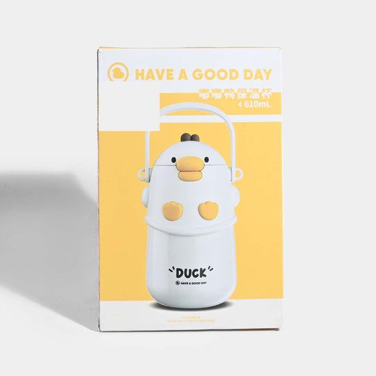 DUCK CHARACTER WATER BOTTLE/BEAKER | SH2892 PINK