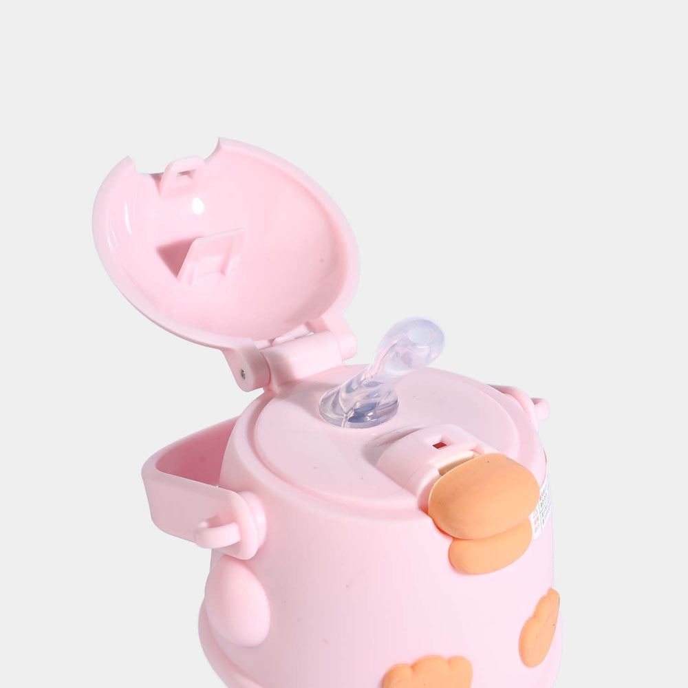 DUCK CHARACTER WATER BOTTLE/BEAKER | SH2892 PINK