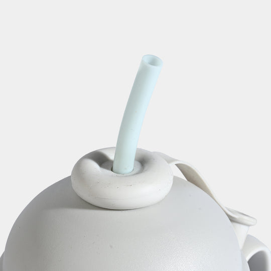 HEART-ACCENT WATER BOTTLE/BEAKER | SH2894 GREY