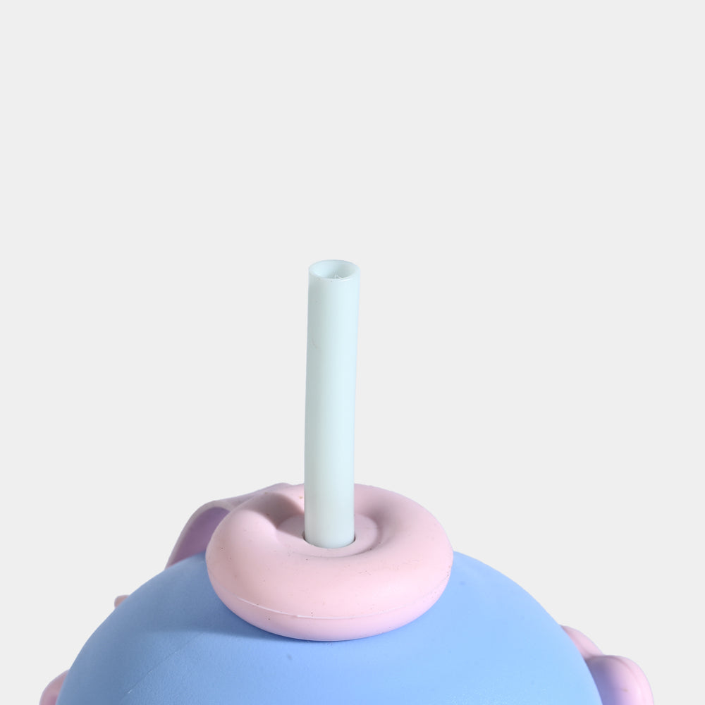 HEART-ACCENT WATER BOTTLE/BEAKER | SH2894 BLUE