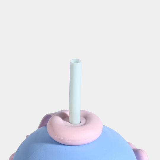 HEART-ACCENT WATER BOTTLE/BEAKER | SH2894 BLUE