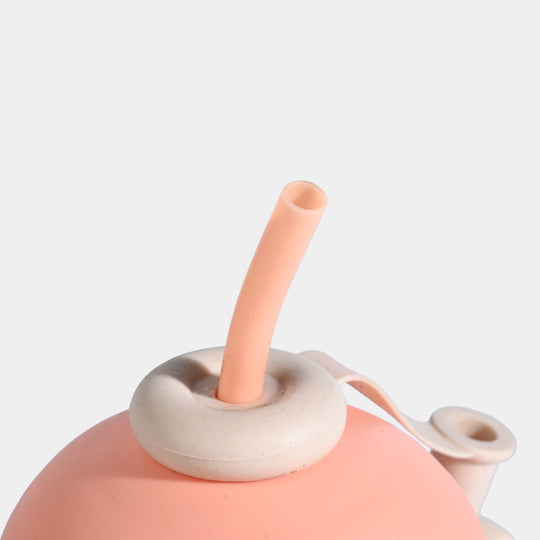 HEART-ACCENT WATER BOTTLE/BEAKER | SH2894 ORANGE