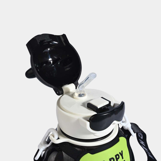 CUTE BEAR THEMED WATER BOTTLE/BEAKER | SH2896 BLACK