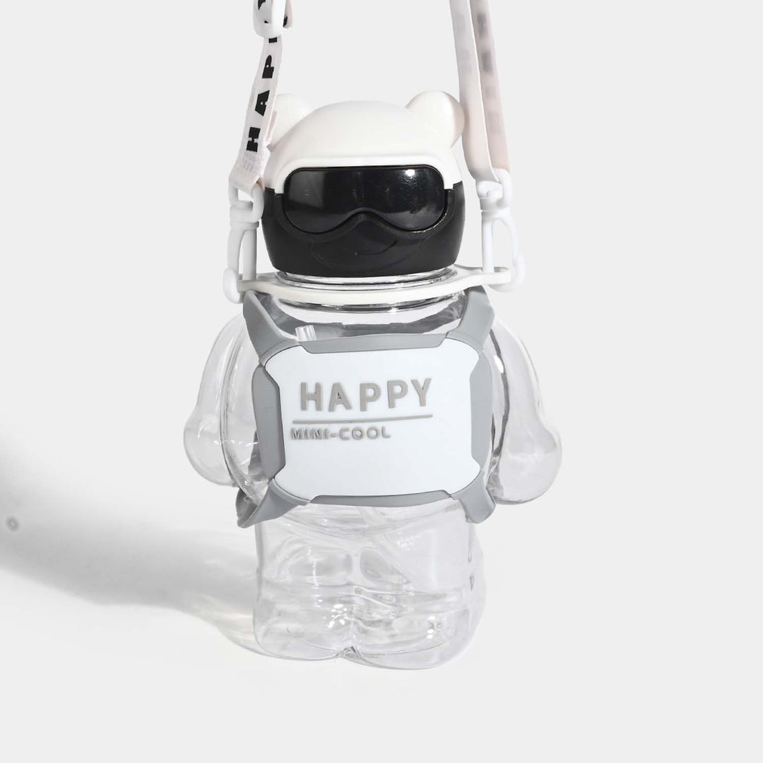 CUTE BEAR THEMED WATER BOTTLE/BEAKER | SH2896 WHITE