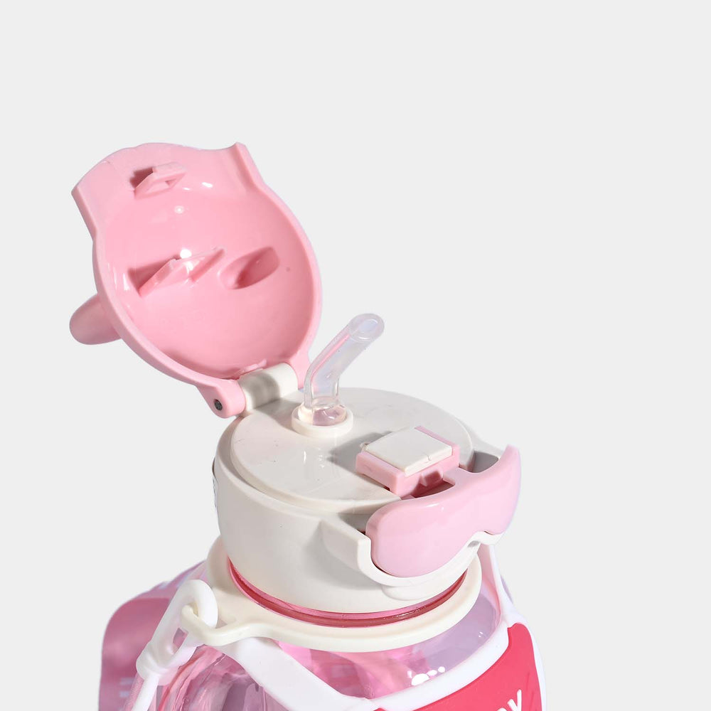 CUTE BEAR THEMED WATER BOTTLE/BEAKER | SH2896 PINK