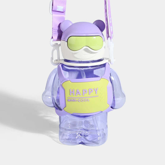 CUTE BEAR THEMED WATER BOTTLE/BEAKER | SH2896 PURPLE