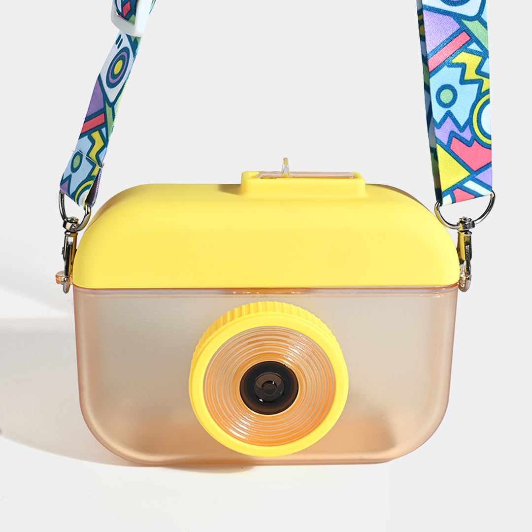 CREATIVE CAMERA SHAPED WATER BOTTLE/BEAKER | SH2899 YELLOW