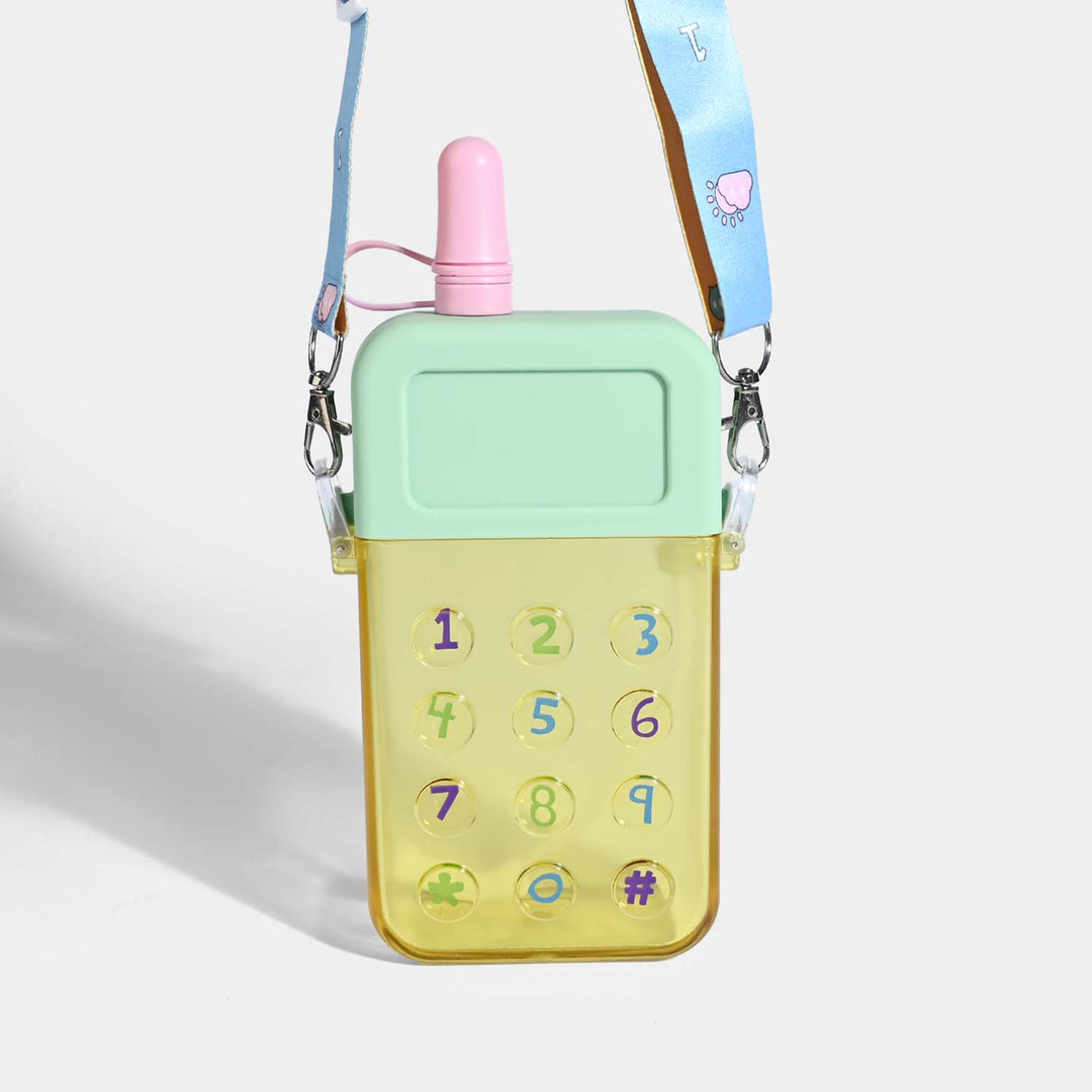 TELEPHONE SHAPED KIDS WATER BOTTLE/BEAKER | SH2900 YELLOW