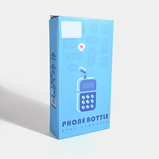 TELEPHONE SHAPED KIDS WATER BOTTLE/BEAKER | SH2900 BLUE