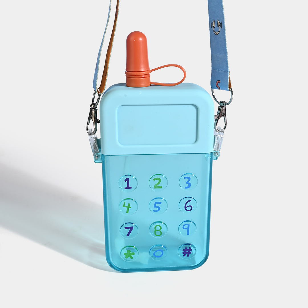 TELEPHONE SHAPED KIDS WATER BOTTLE/BEAKER | SH2900 BLUE
