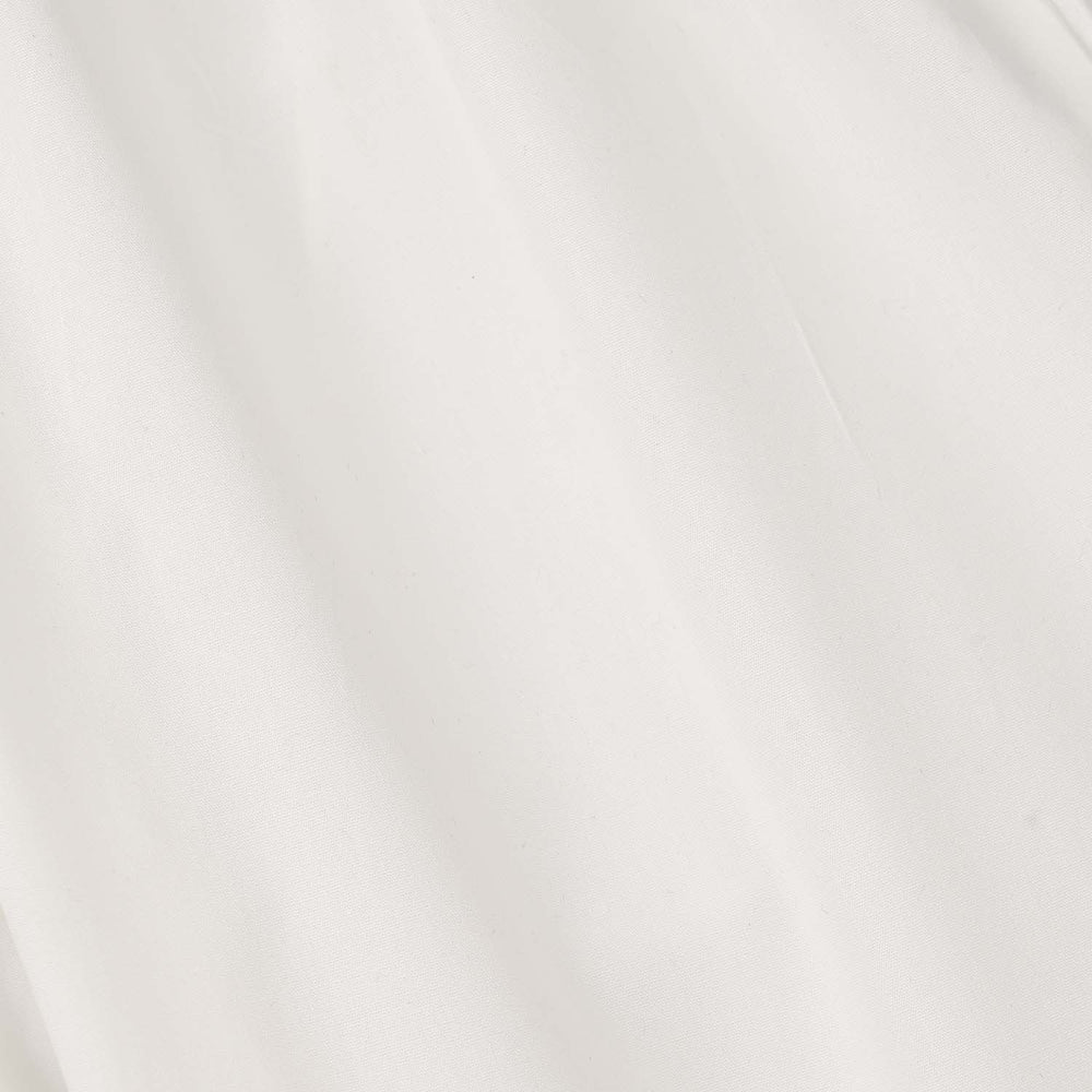 Girls Cotton Pants Scallops - White