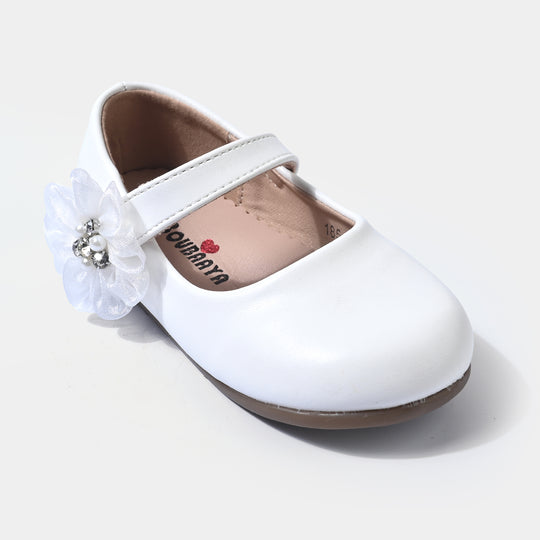 Girls Pumps 185-3-White