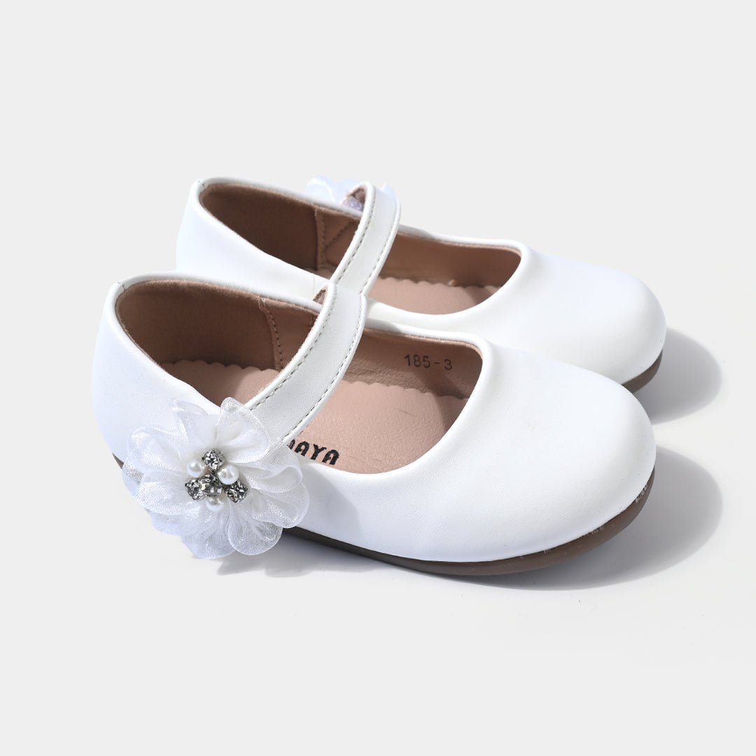 Girls Pumps 185-3-White