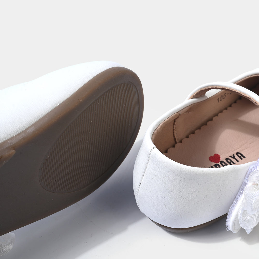 Girls Pumps 185-3-White
