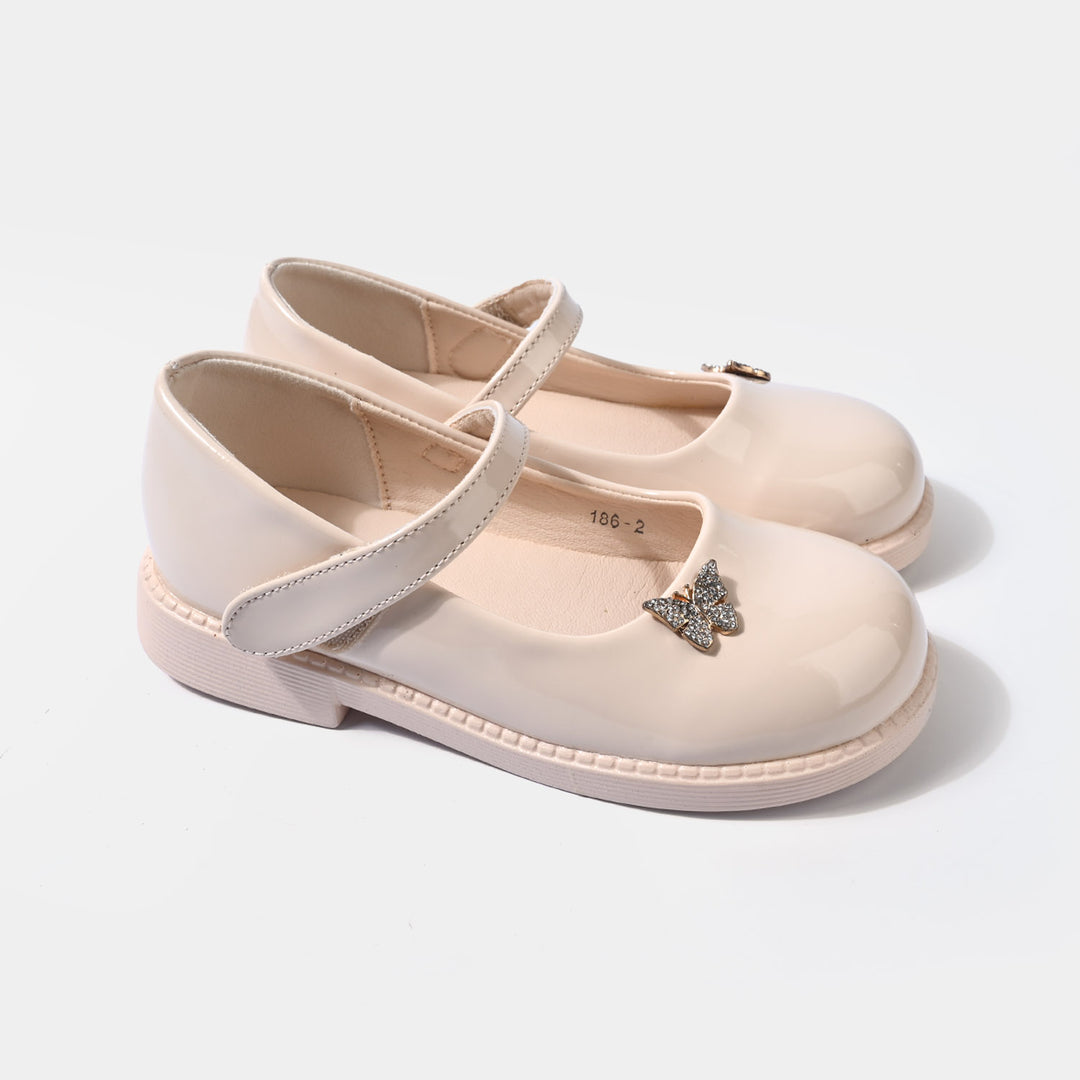 Girls Pumps 186-2-BEIGE