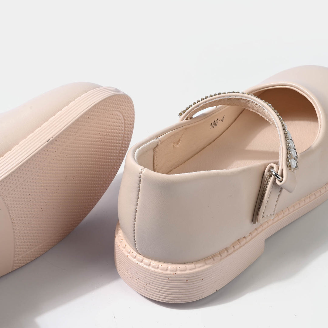 Girls Pumps 186-4-BEIGE