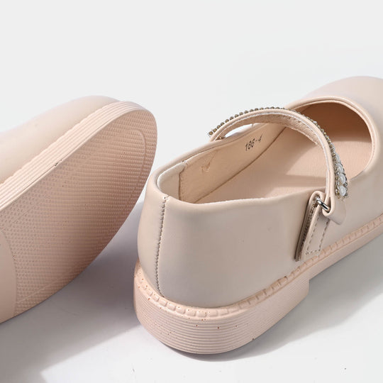 Girls Pumps 186-4-BEIGE