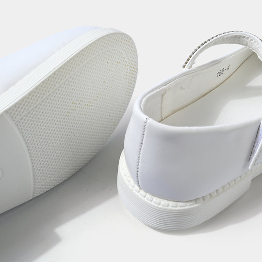 Girls Pumps 186-4-White