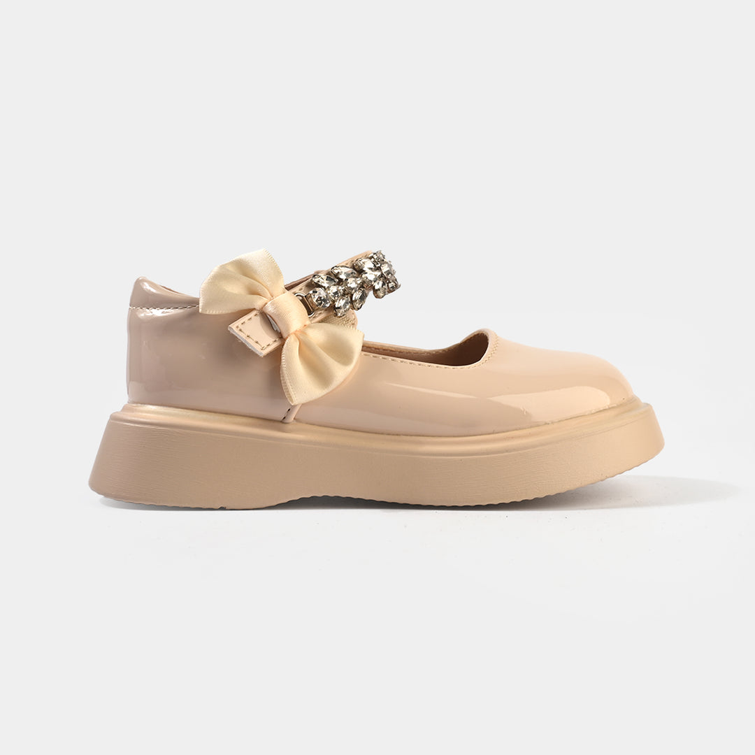 Girls Pumps 186-6-BEIGE