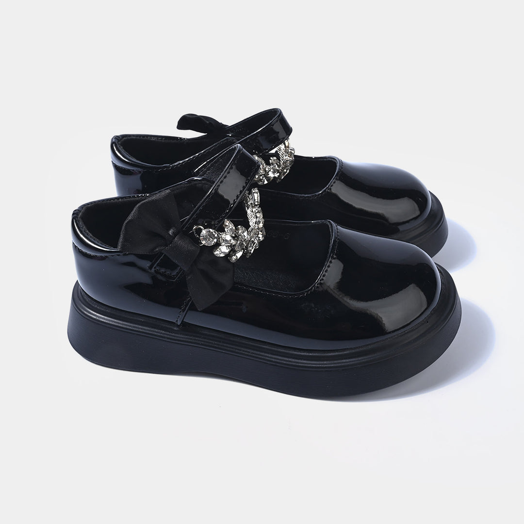 Girls Pumps 186-6-BLACK