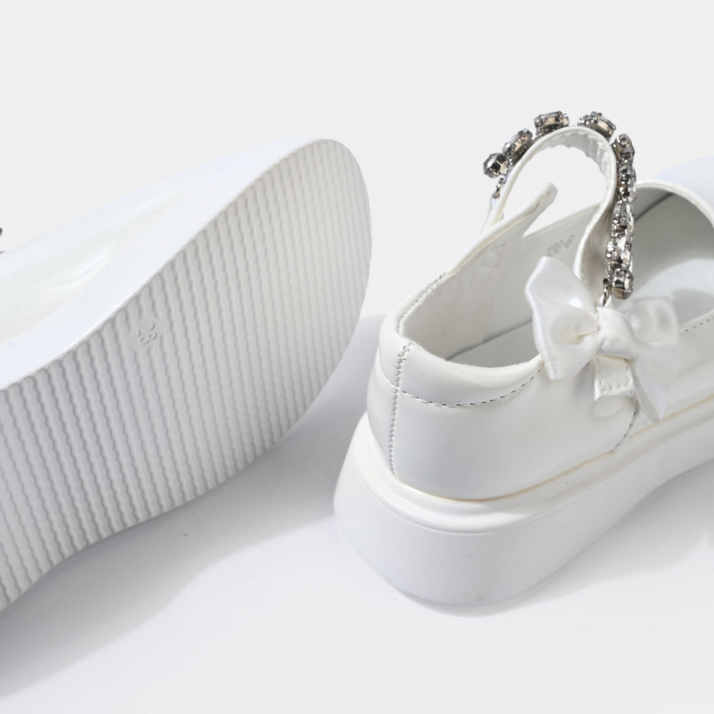 Girls Pumps 186-6-White