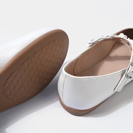Girls Pumps 187-2-Off.White