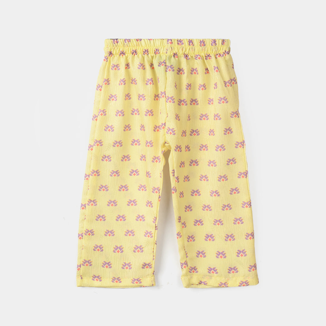 Infant Girls Jacquard Printed 2-Piece Set (Skyler) - Yellow