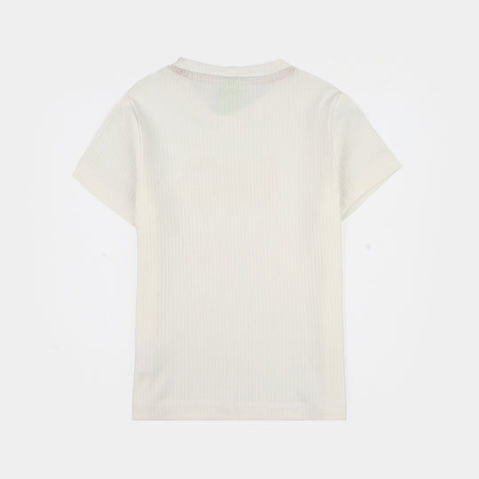 Infant Boys Poly Viscose Suit (Best Vibes) - White/Brown