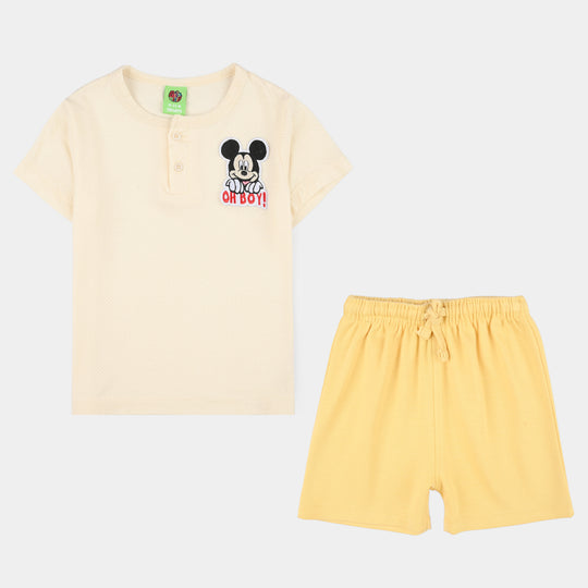 Infant Boys Poly Viscose Knitted Suit (Character) - Yellow