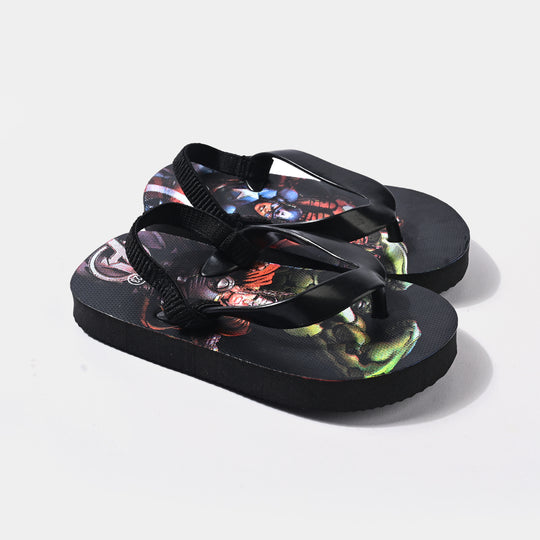 Boys Slipper BB-66-BLACK