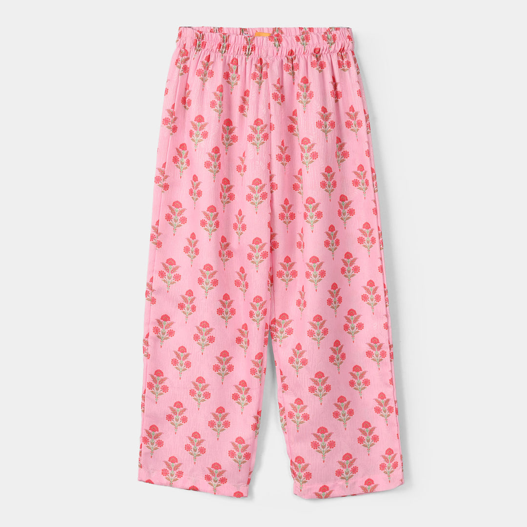 Girls Jacquard Printed 2-Pc Set (Opal) - Pink