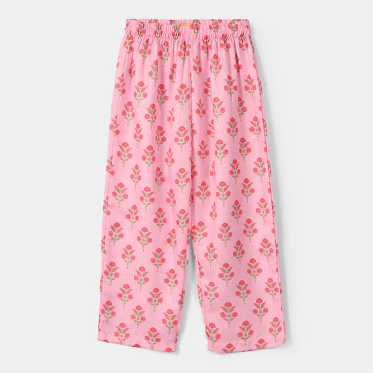 Girls Jacquard Printed 2-Pc Set (Opal) - Pink