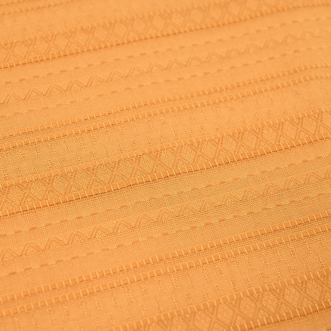 Infant Boys Cotton Jacquard Basic Kurta – Yellow