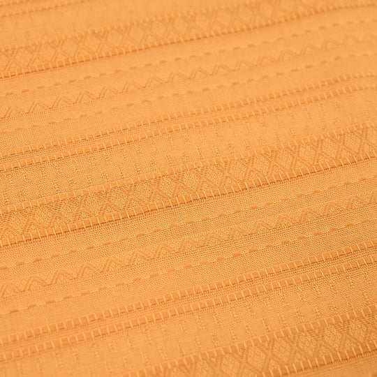 Infant Boys Cotton Jacquard Basic Kurta – Yellow