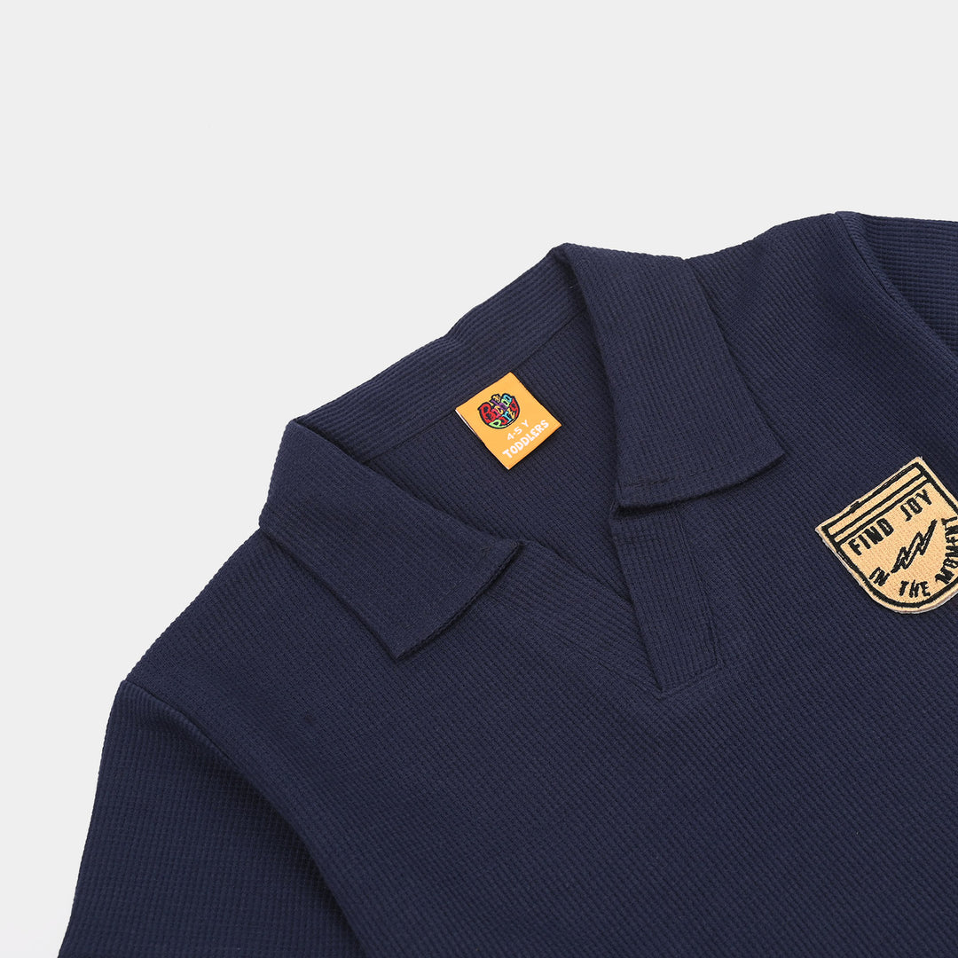 Boys Thermal 2-Piece Suit (Find Joy) - Navy