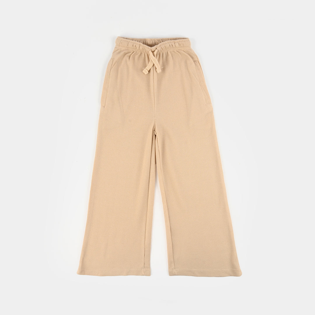 Girls Thermal Suit 2 Piece (Its A Great Time) - Brown