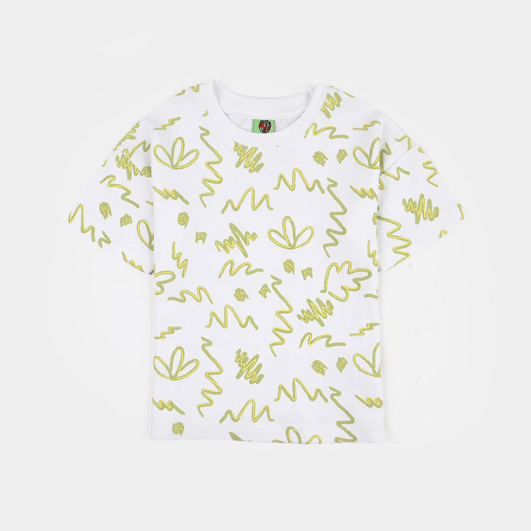 Infant Boys Knitted Suit (Splish Splash) - White/Green