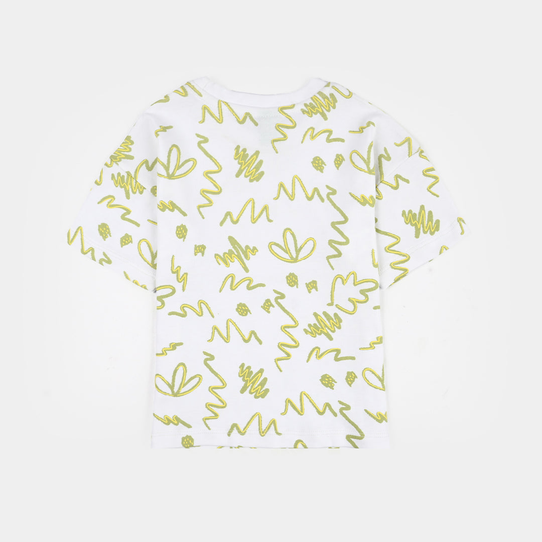 Infant Boys Knitted Suit (Splish Splash) - White/Green