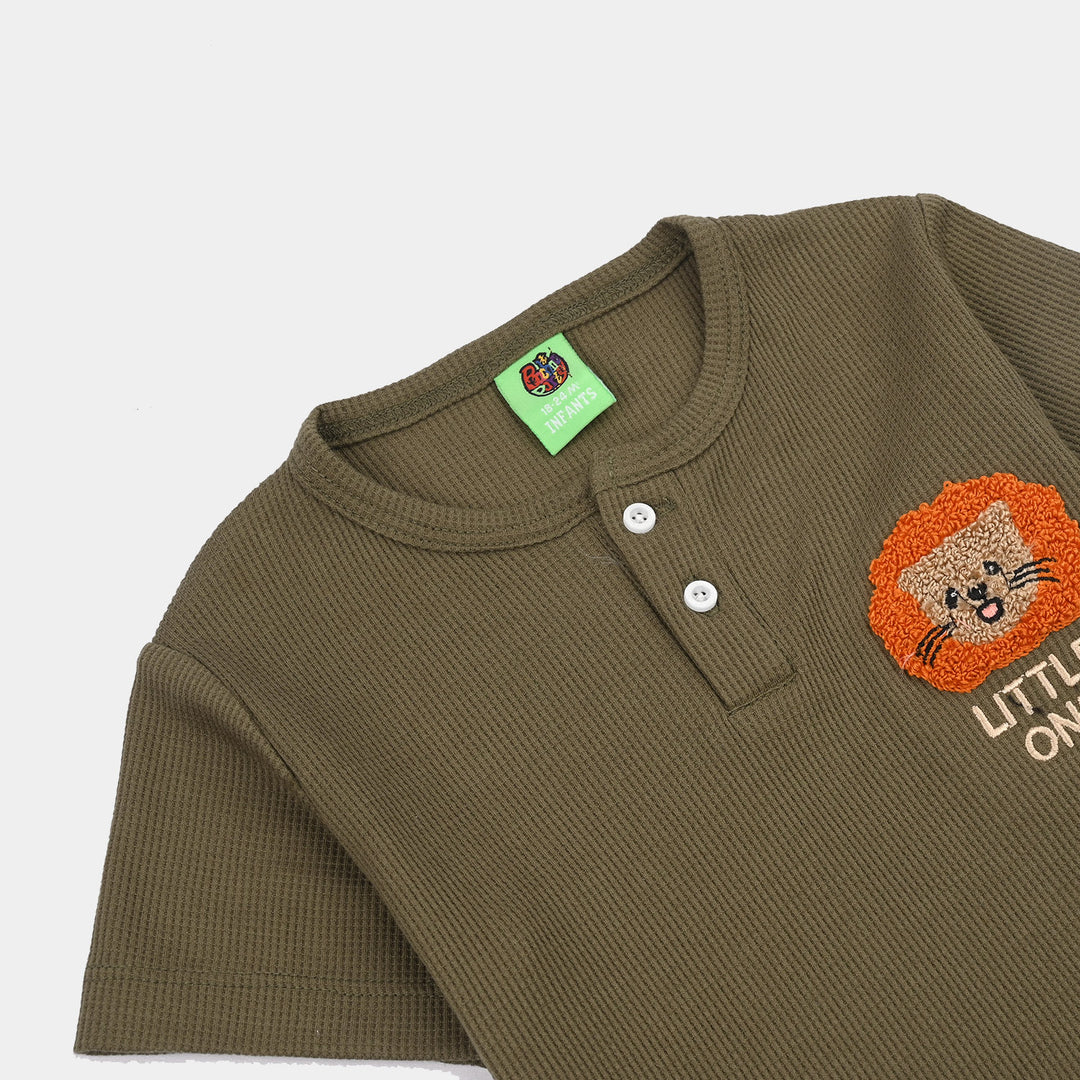 Infant Boys Thermal Knitted Suit (FLY HIGH) - Green