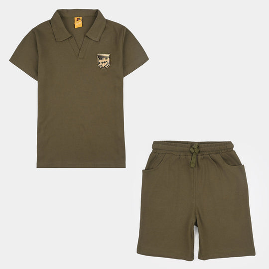 Boys Thermal 2-Piece Suit (Find Joy) - Green